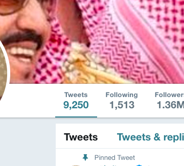 Saud al-Qatani, social media