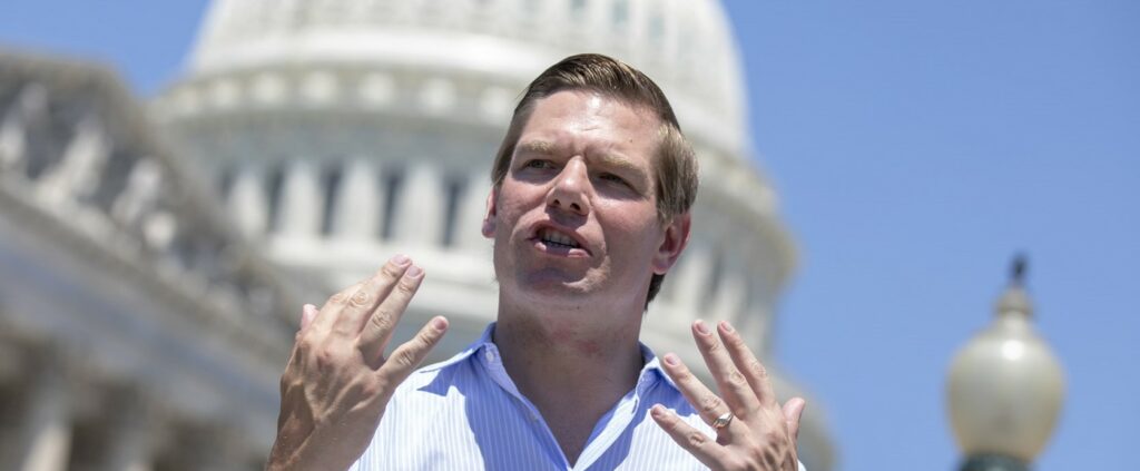 Eric Swalwell (Credit: Alex Edelman/Getty Images)