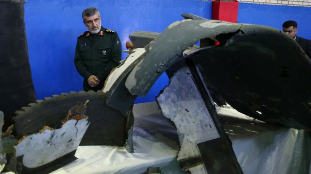 Iran drone wreckage