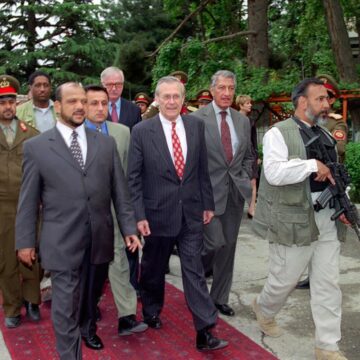 Rumsfeld in Afghanistan